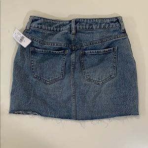 PacSun Skirts - Denim mini skirt with navy blue stripes down side PacSun Skirts - Denim mini skirt with navy blue stripes down side
